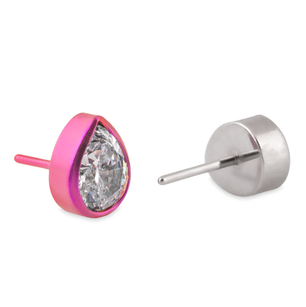 Beveled Trillion Titanium Top - Threadless