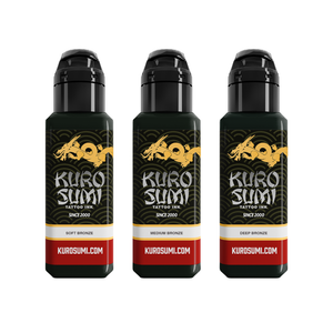 Bronze Lining & Shading Set — Kuro Sumi Tattoo Ink — Pick Size