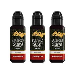 Cherry Lining & Shading Set — Kuro Sumi Tattoo Ink — Pick Size