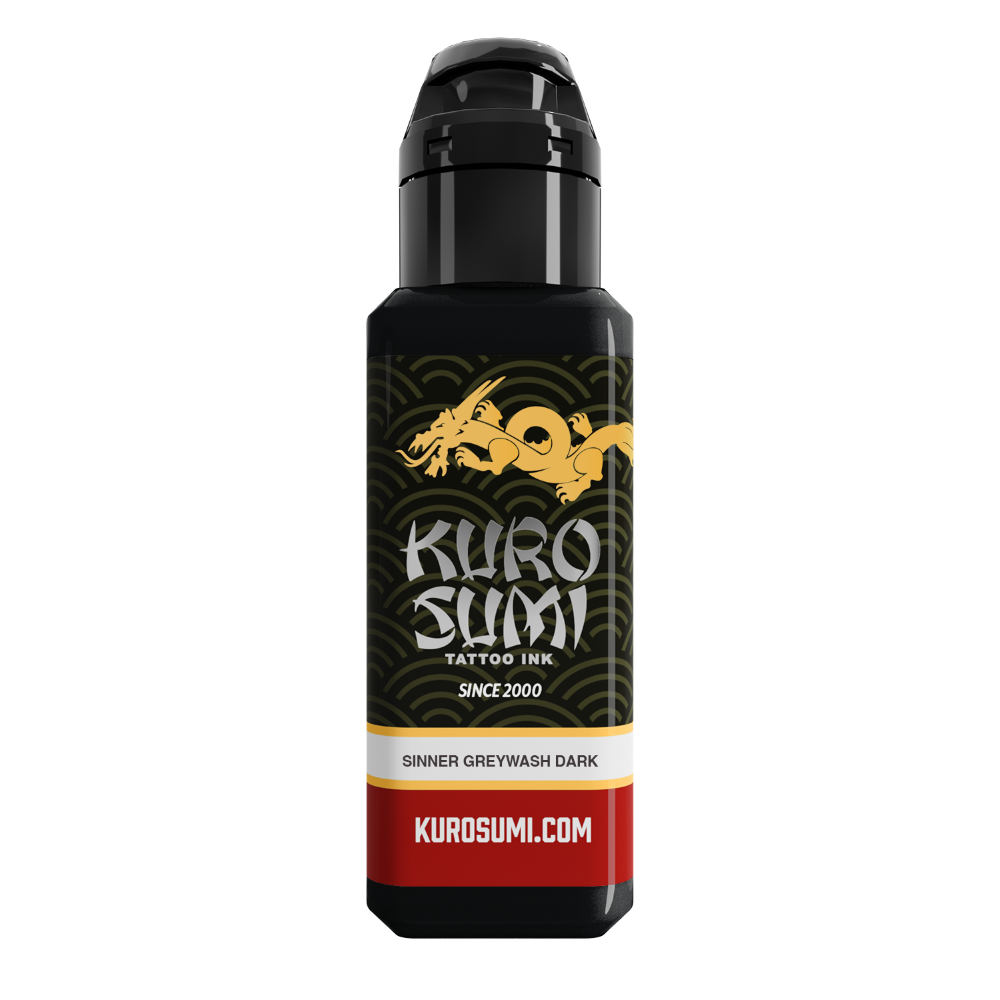 4 Bottle Zhang Po Shading Set — Kuro Sumi Tattoo Ink — Pick Size