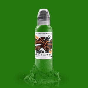 World Famous Tattoo Ink – All Green Inks – 1/2oz Bottle