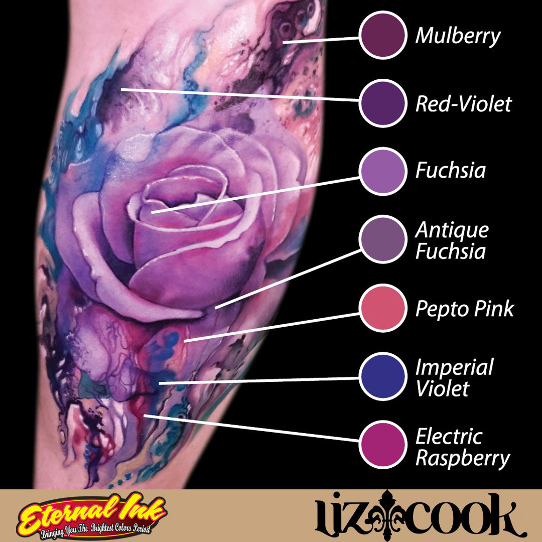 Liz Cook Signature Series Set of 12 — 1oz Bottles — Eternal Tattoo Ink