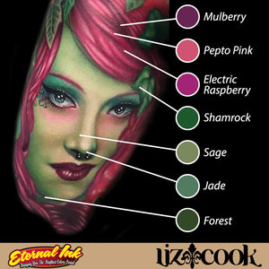 Liz Cook Signature Series Set of 12 — 1oz Bottles — Eternal Tattoo Ink