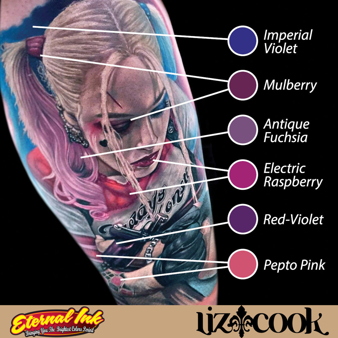 Liz Cook Signature Series Set of 12 — 1oz Bottles — Eternal Tattoo Ink