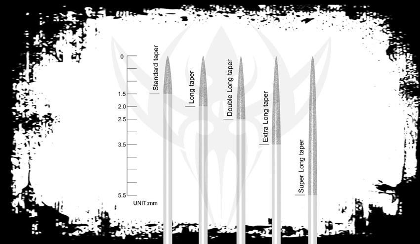 #10 BugPin 1000 Loose Tattoo Needles - Long Taper