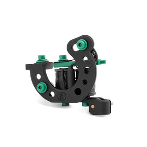 Right Stuff Lucky TrueLiner ALU Coil Tattoo Machine — Black/Green