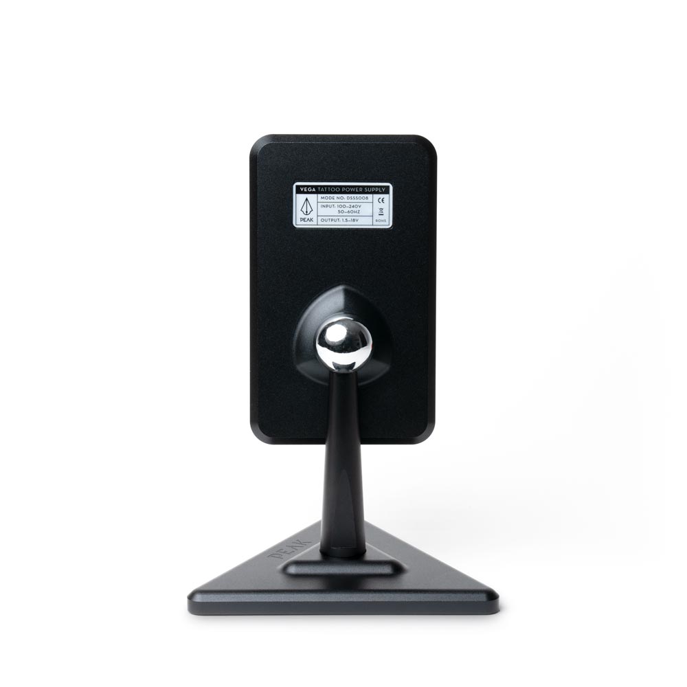 Peak Vega Tattoo Power Supply — Black Aluminum
