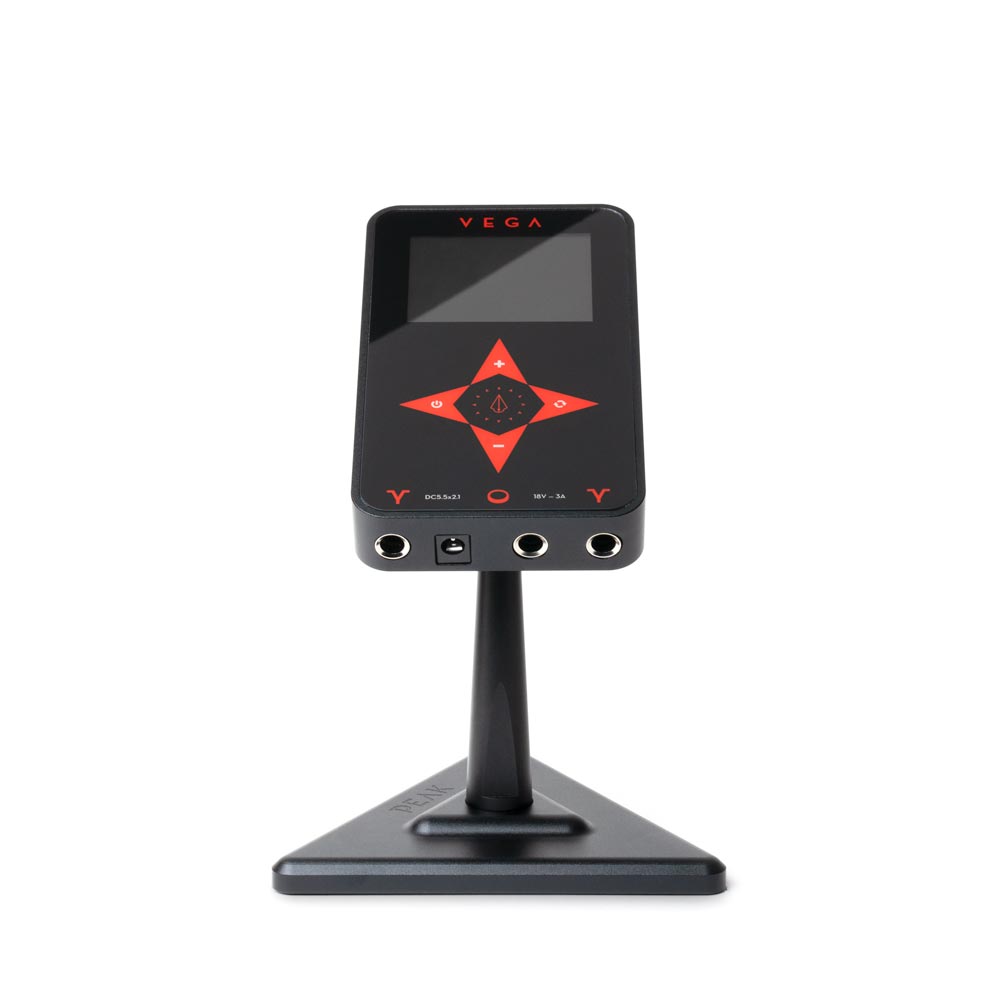 Peak Vega Tattoo Power Supply — Black Aluminum