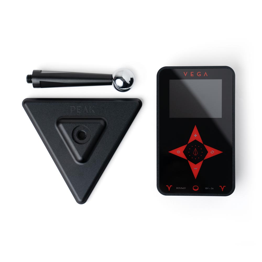 Peak Vega Tattoo Power Supply — Black Aluminum