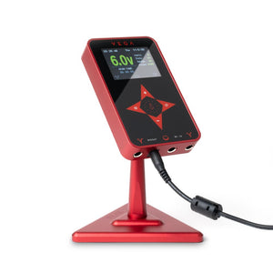 Peak Vega Tattoo Power Supply — Red Aluminum