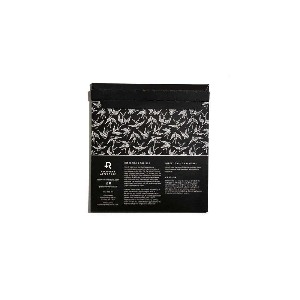 Recovery Derm Shield — 4" x 4" Sheets — Pack of 10