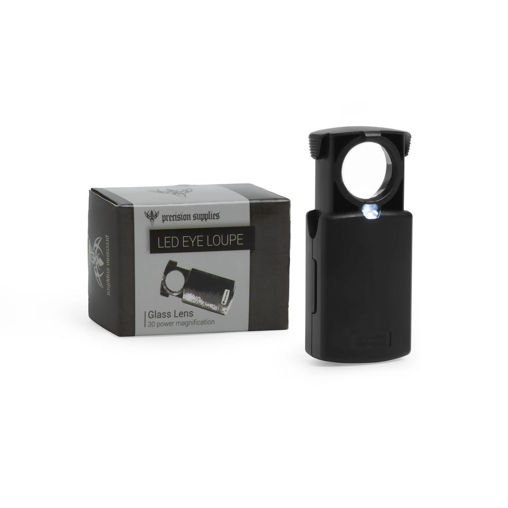 30x Illuminated LED Eye Loupe Glass Lens