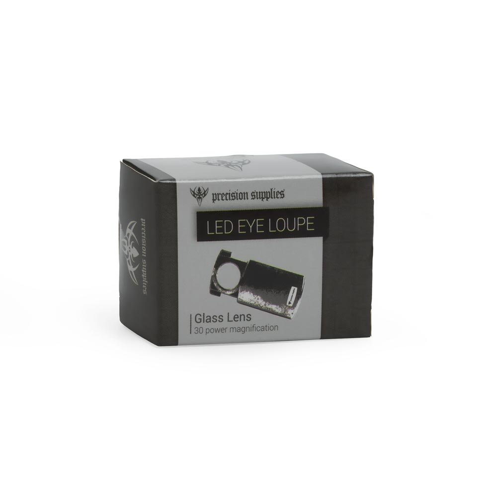 30x Illuminated LED Eye Loupe Glass Lens