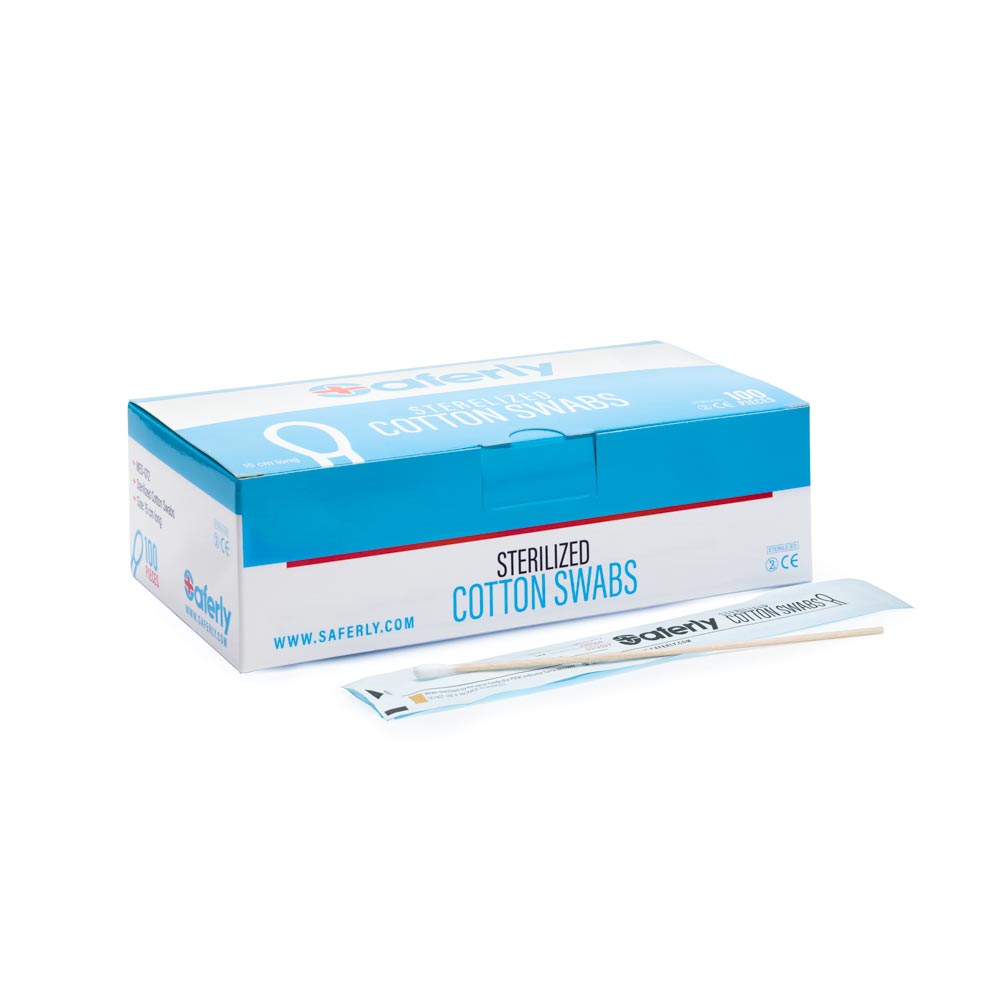 Saferly Sterilized Cotton Swabs