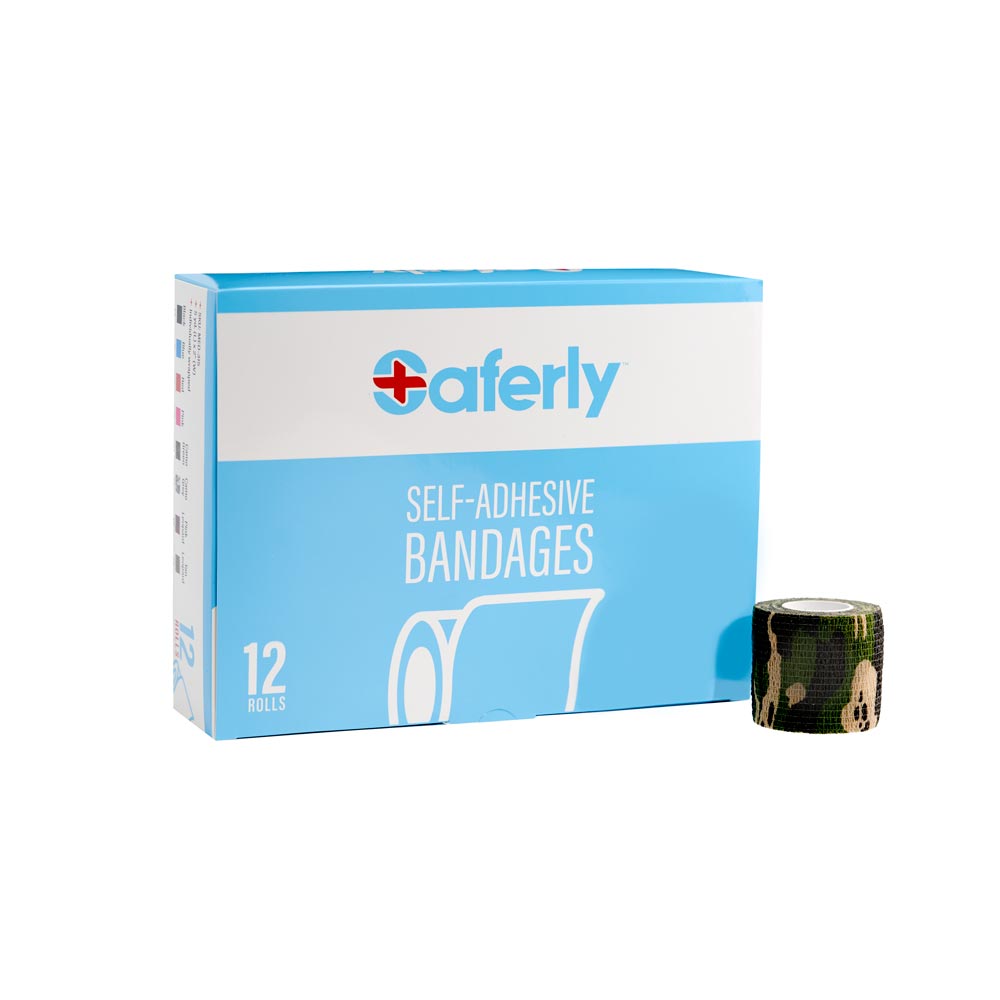 Saferly 2" Medical Cohesive Wraps — Case of 12