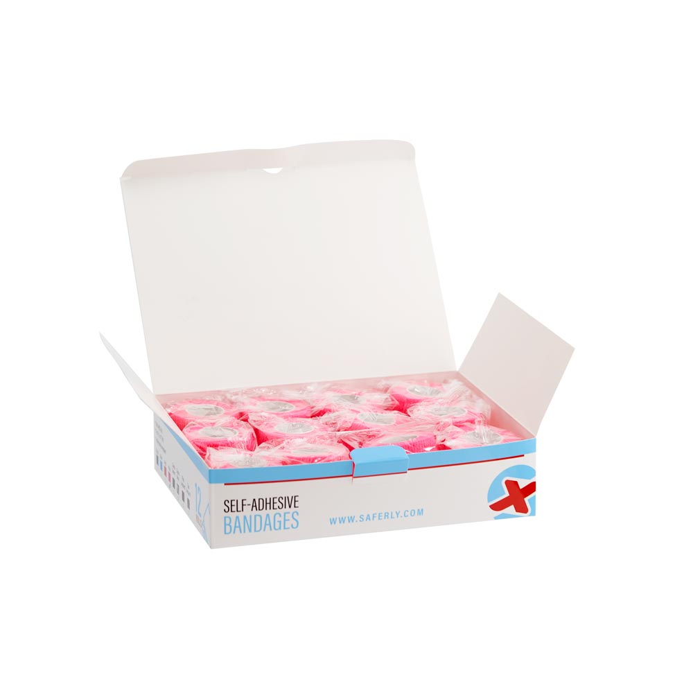 Saferly 2" Medical Cohesive Wraps — Case of 12