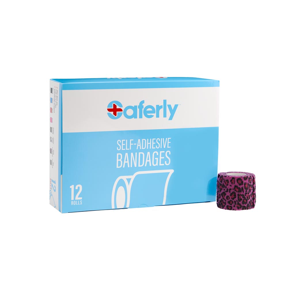 Saferly 2" Medical Cohesive Wraps — Case of 12