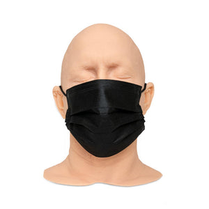 Disposable Face Masks — Box of 50 — Blue or Black