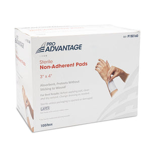 Non-Adherent Sterile Pads - 3" x 4", 100 Box