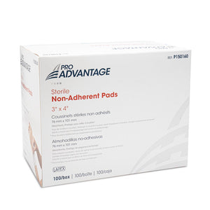 Non-Adherent Sterile Pads - 3" x 4", 100 Box