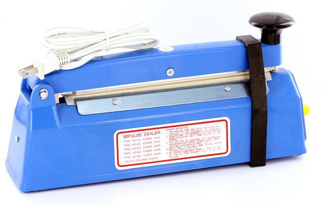 Compact 8" Impulse Heat Sealer — w/ 400 Free Sterilization Pouches — 110v or 220v