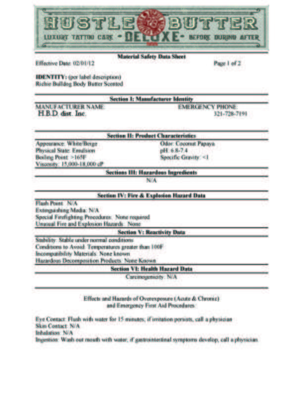 Hustle Butter Deluxe Tattoo Aftercare  — 0.25oz Sample Packets — Single or Case of 50