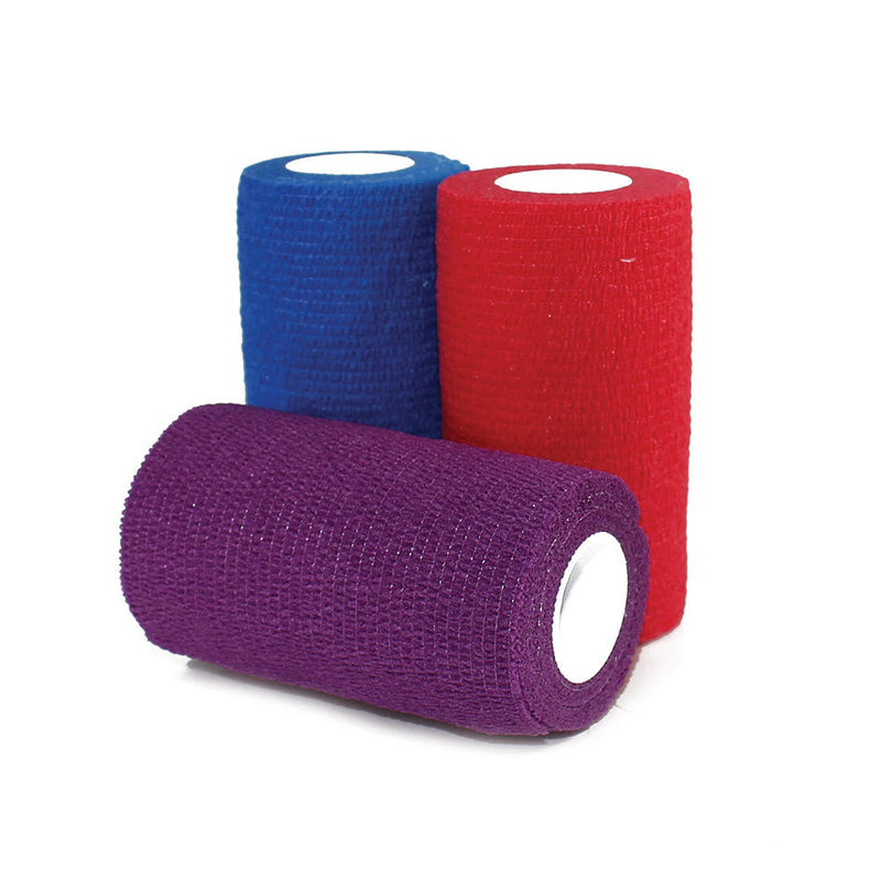 Cohesive Wrap - 4" x 5" Yds - (MIXED COLORS-CASE)