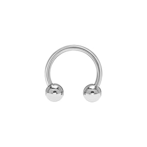 16g Externally Threaded Titanium Circular Barbell w/ Balls — Price Per 1