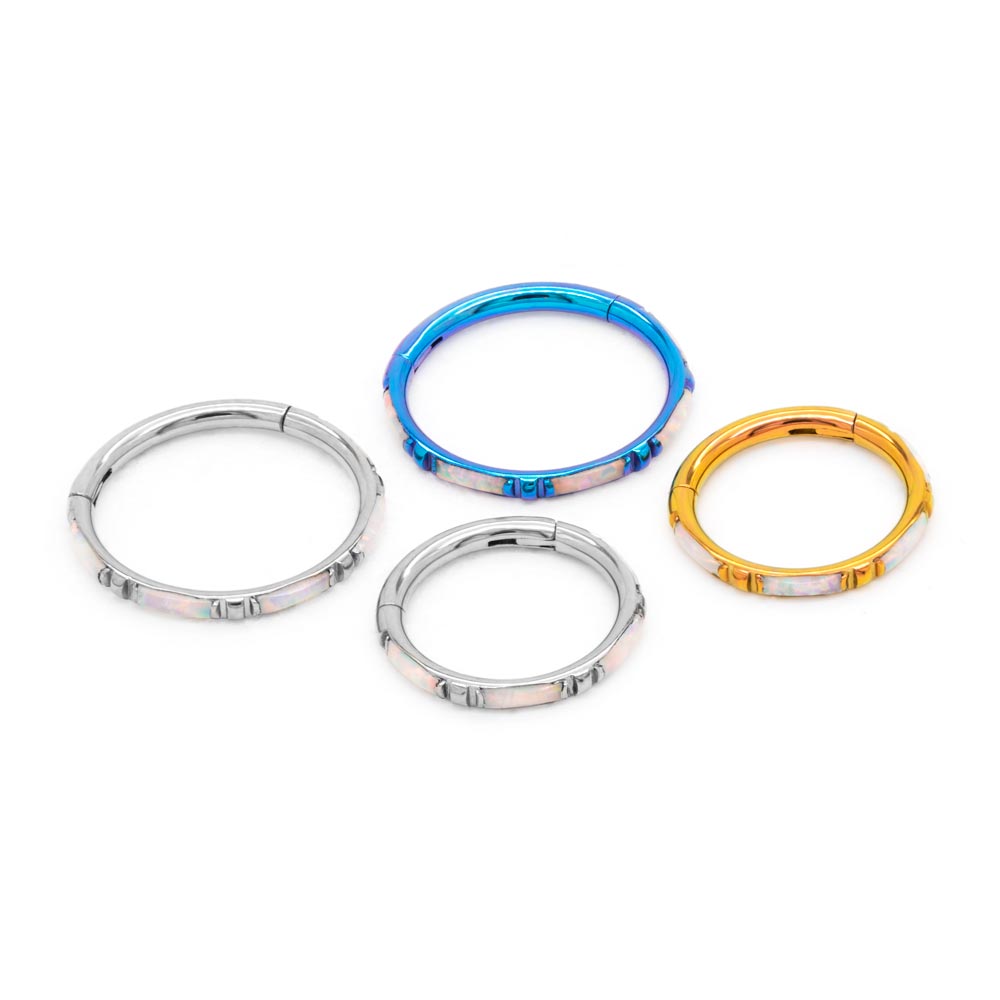 16g Synthetic Opal Profile Septum Clicker — Price Per 1