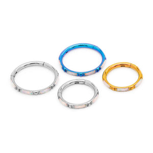 16g Synthetic Opal Profile Septum Clicker — Price Per 1