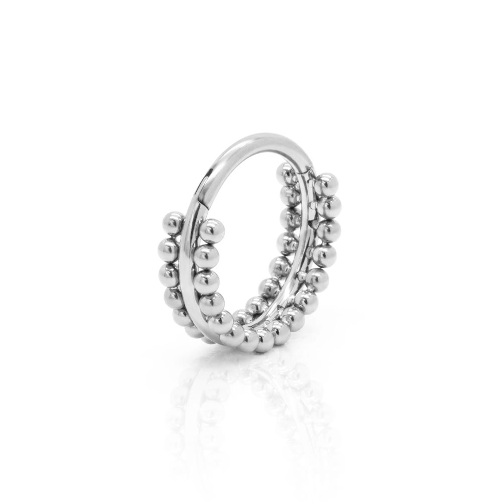 Beaded Channel Titanium Clicker