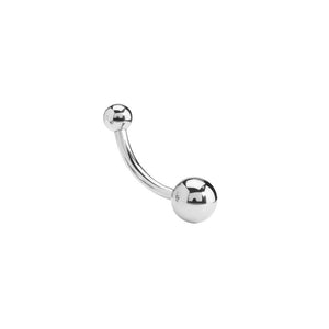 Simple Titanium Navel Curve - Threaded