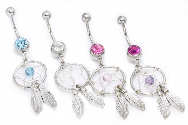 14g 7/16" Dreamcatcher Belly Button Ring