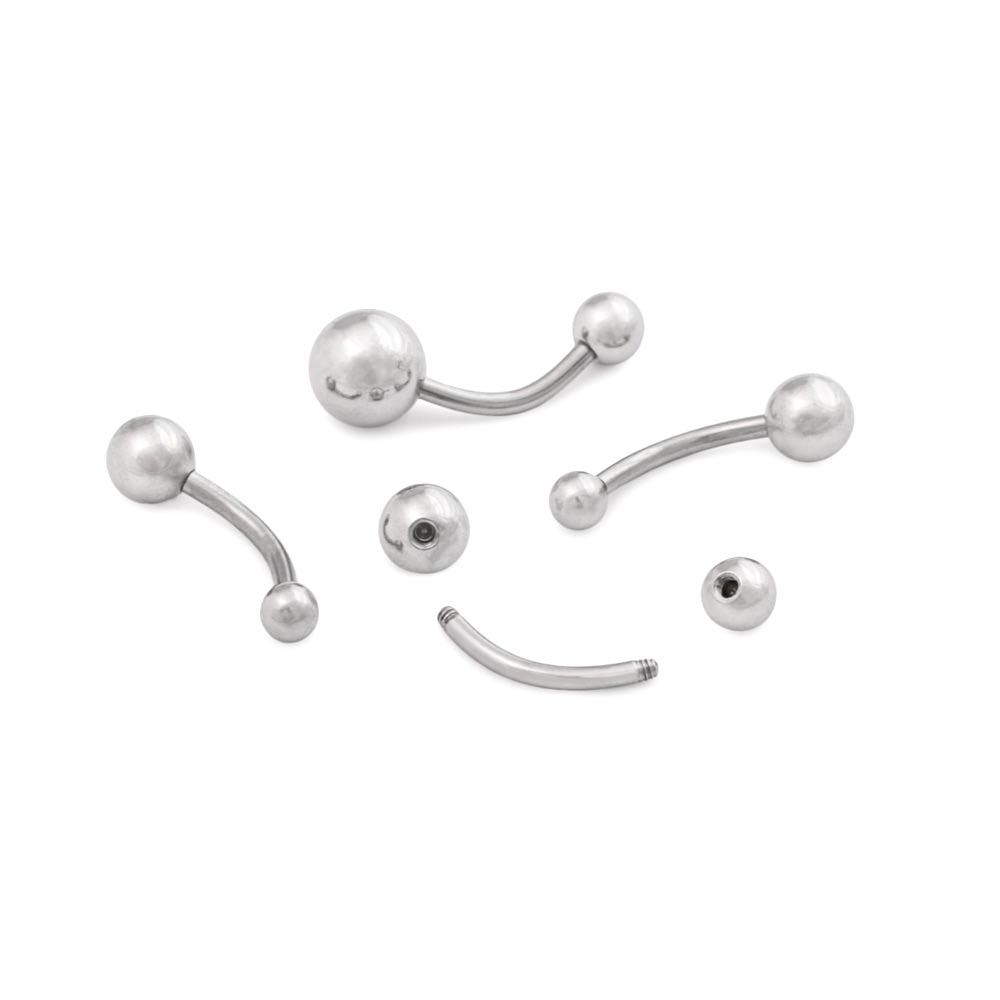 14g 7/16” Steel Ball Belly Button Ring