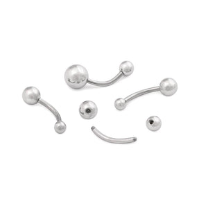 14g 7/16” Steel Ball Belly Button Ring