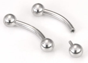 Bent Titanium Barbell - Threaded