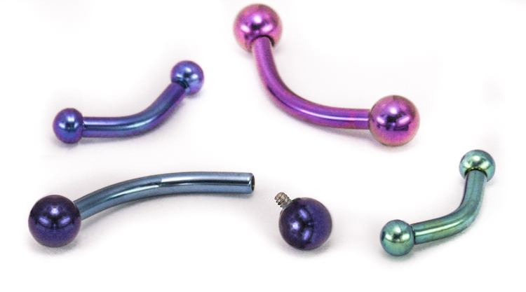 Bent Titanium Barbell - Threaded