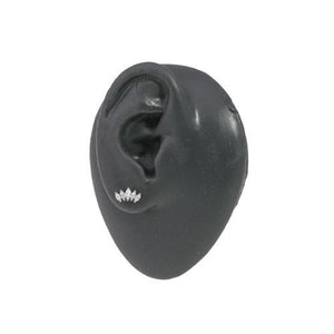 16g Stainless Steel Marquise-Cut Crystal Ear Jewelry — Price Per 1