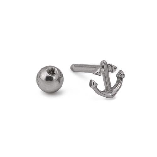 16g 5/16” Stainless Steel Anchor Ear Jewelry — Price Per 1
