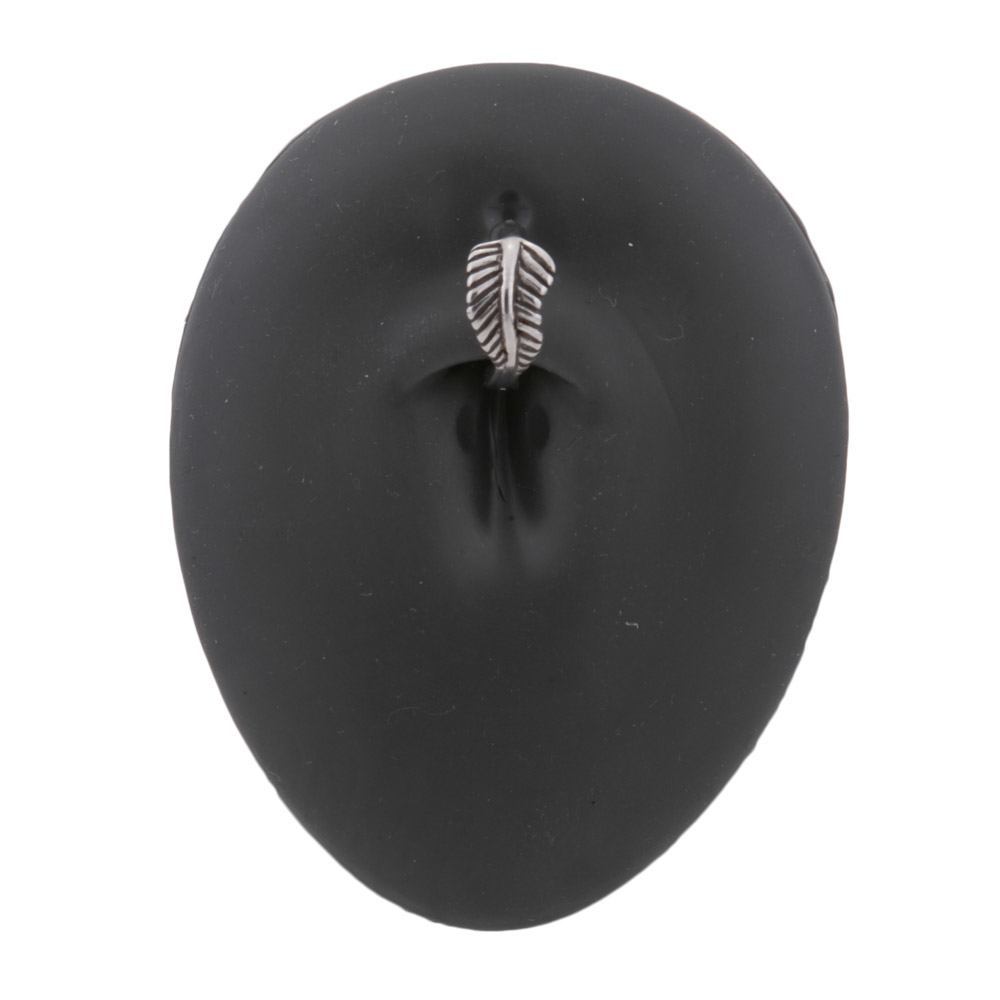 14g 3/8” Feather Burnished Silver Steel Clicker — Price Per 1