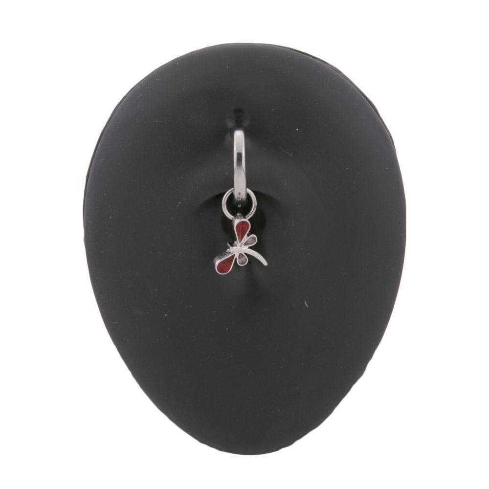 14g 3/8” Fiery Dragonfly Steel Clicker — Price Per 1