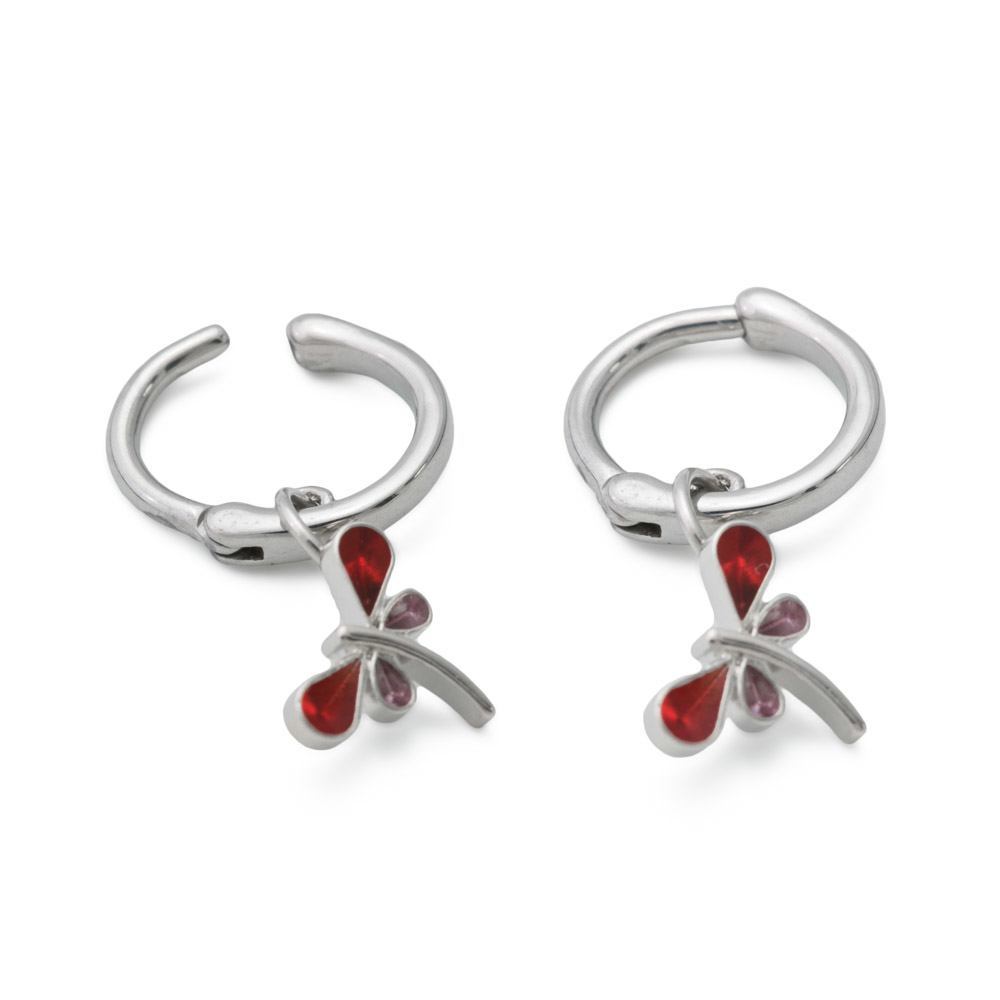 14g 3/8” Fiery Dragonfly Steel Clicker — Price Per 1