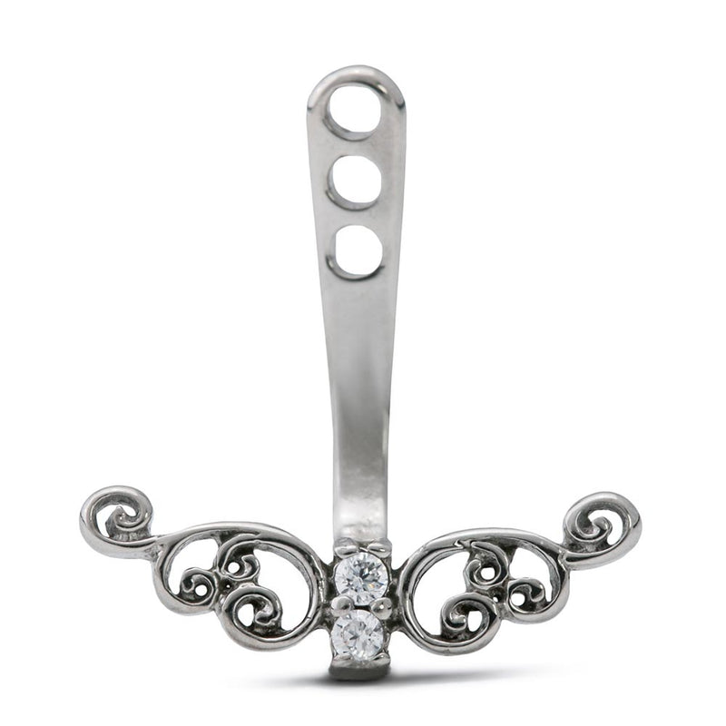 Crystal Lacework Butterfly Ear Charm