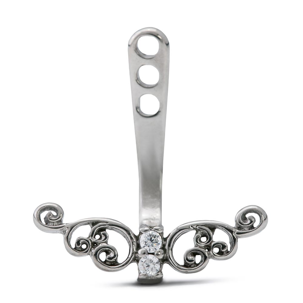 Crystal Lacework Butterfly Ear Charm