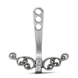 Crystal Lacework Butterfly Ear Charm