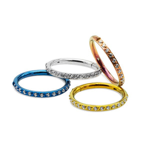 Side-Facing Gemmed Titanium Clicker