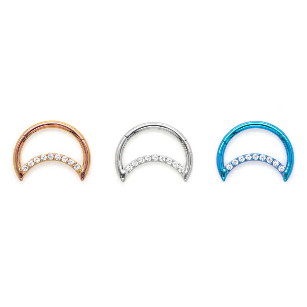 Lunar Gemmed Titanium Clicker