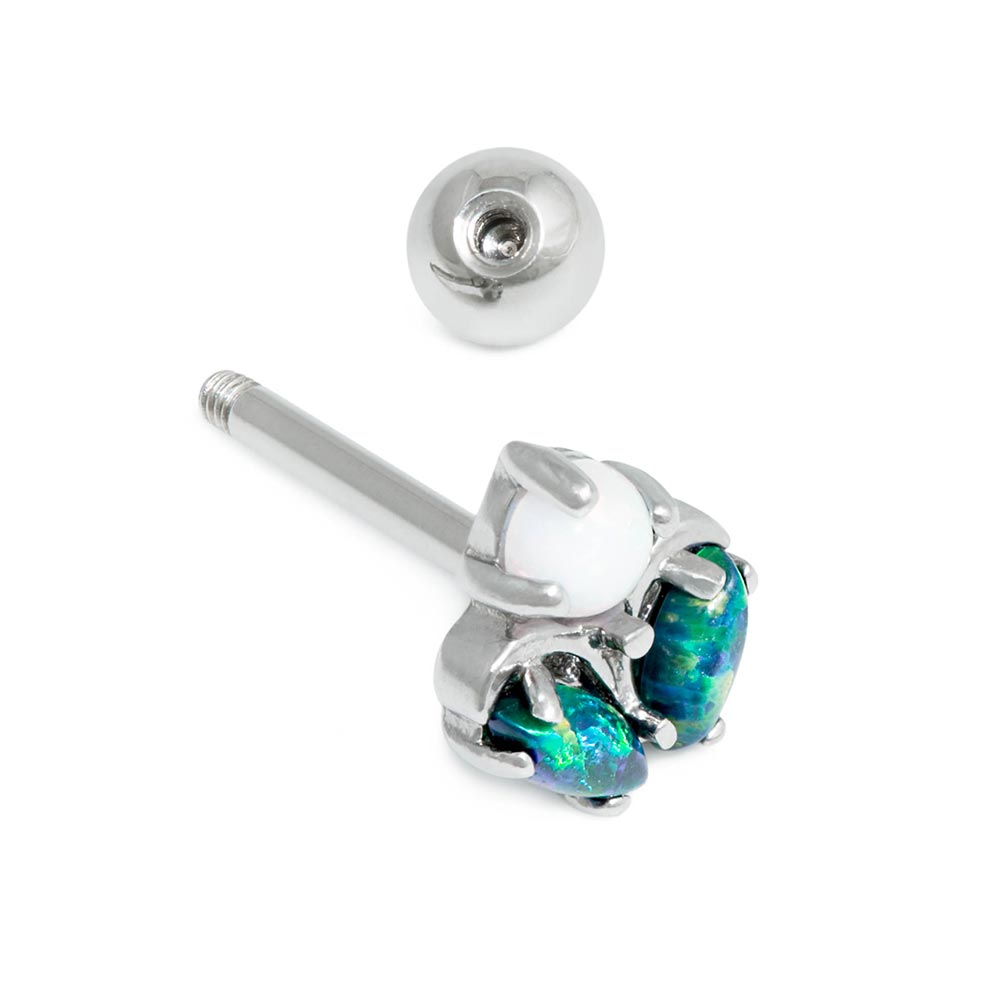 16g 5/16” Enchanted Opal Flower Straight Barbell — Price Per 1