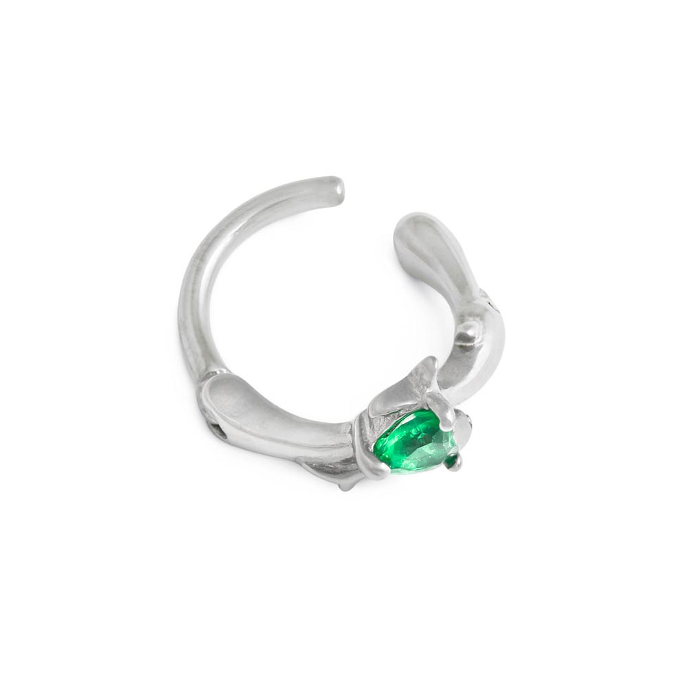14g 3/8” Sea Green Dolphin Lovers Clicker Ring — Price Per 1