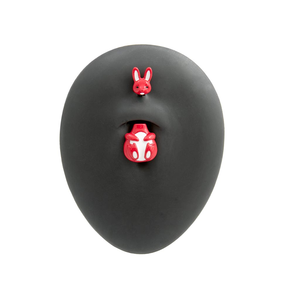14g 3/8” Red Woodland Bunny Belly Button Ring